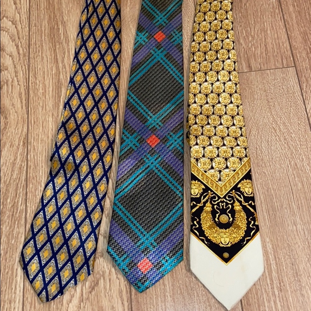 3 designer brand men’s ties